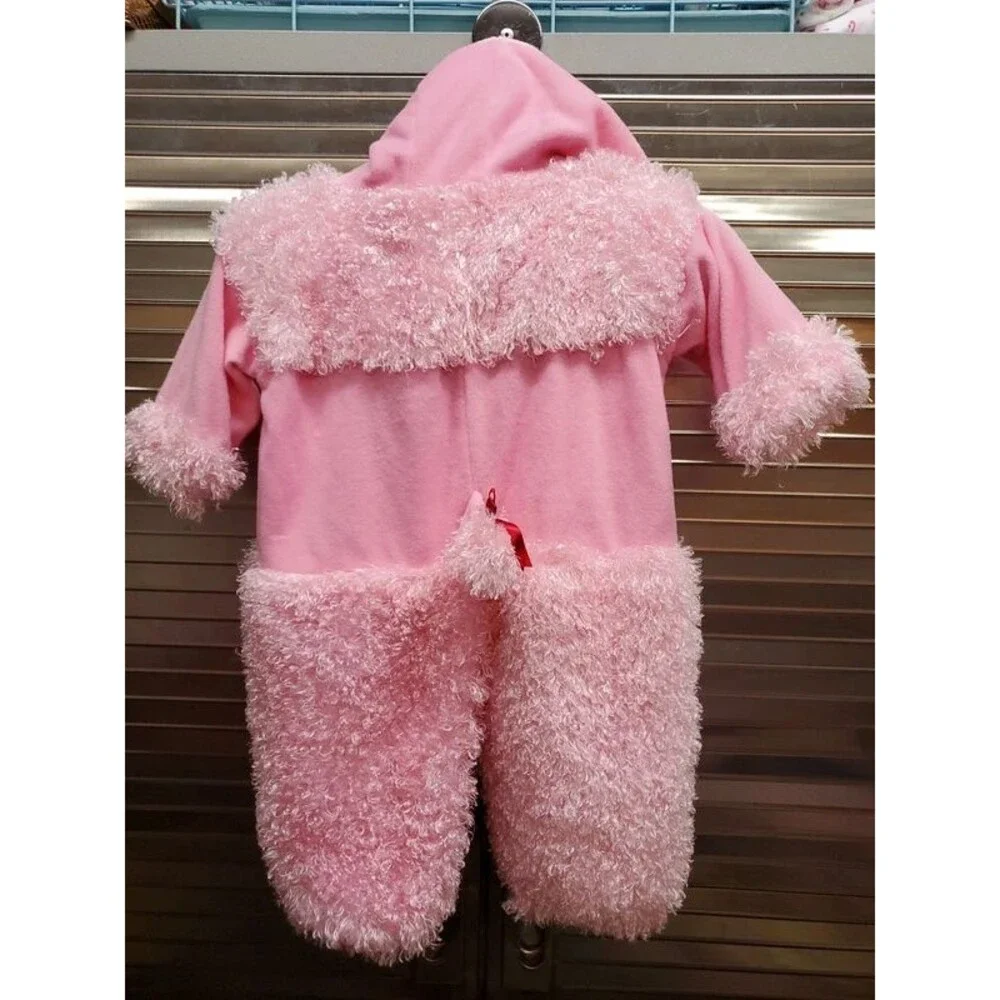 Toddler Pink Poodle Hooded Costume Outfit
